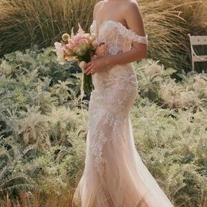 Lulus Endless Dedication White Embroidered Off-the-shoulder Maxi Dress - Size 6